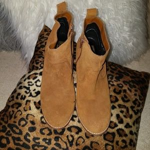 Suede Brown Ankle Boots